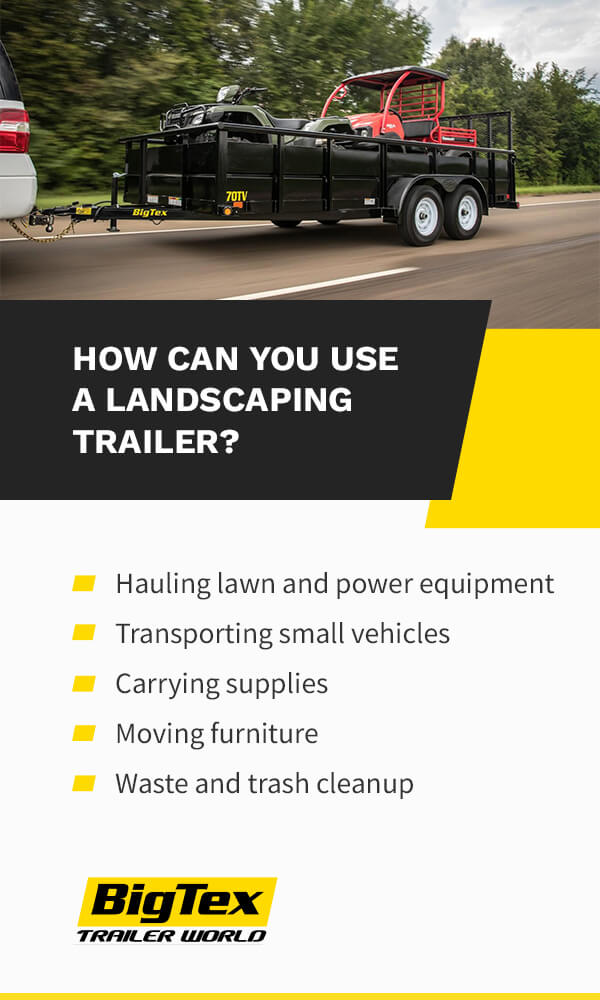 How Can You Use A Landscaping Trailer?
