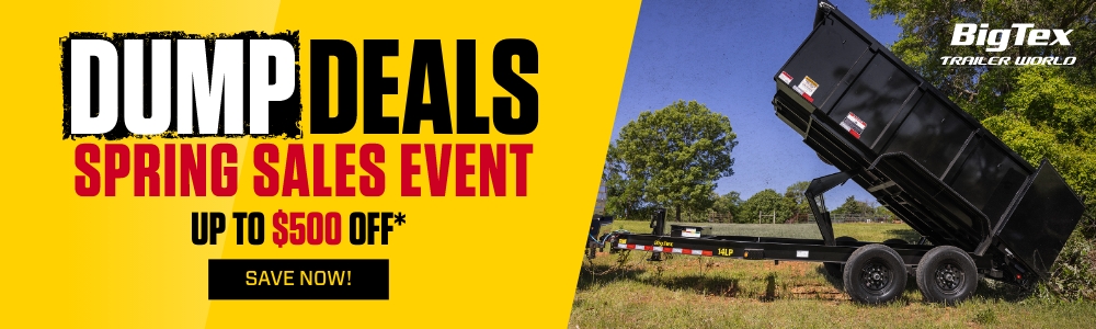 Dump Deals Spring Sales Event Promo Banner