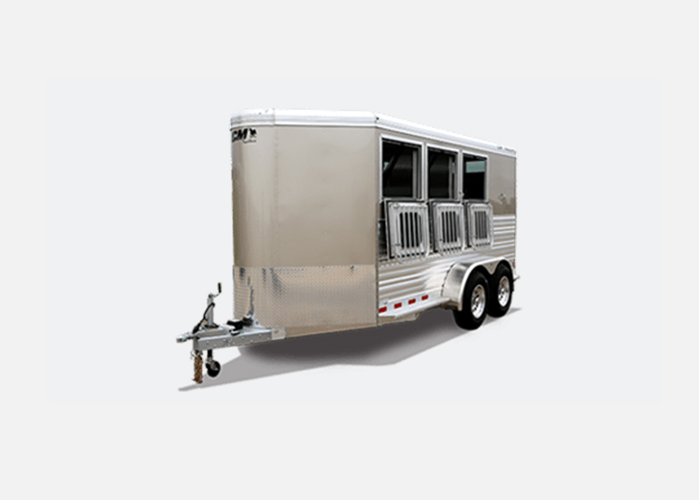 horse trailer with fold down windows