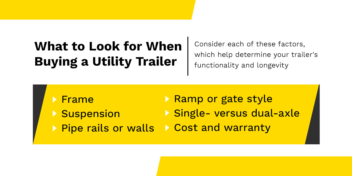 What to Look for When Buying a Utility Trailer